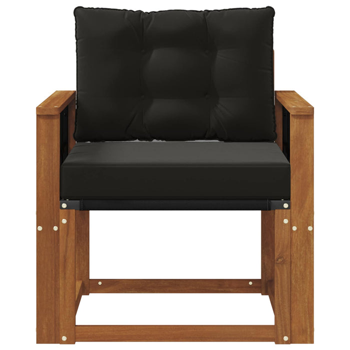 2 Bucată Canapea de exterior Lemn Solid de Acacia natural - WALTI WALTI
