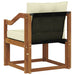 Canapea de exterior Lemn Solid de Acacia Natural și Crem - WALTI WALTI
