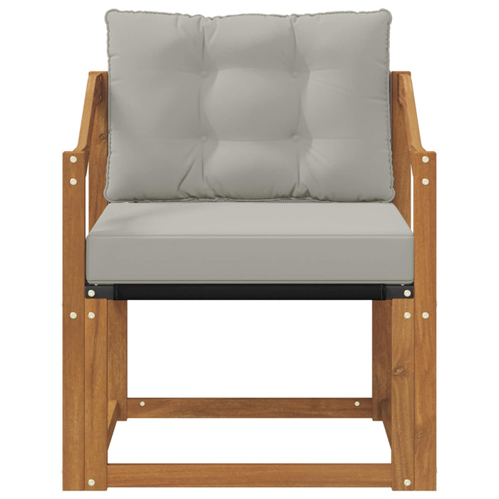 Canapea de exterior Lemn Solid de Acacia Gri natural și deschis - WALTI WALTI