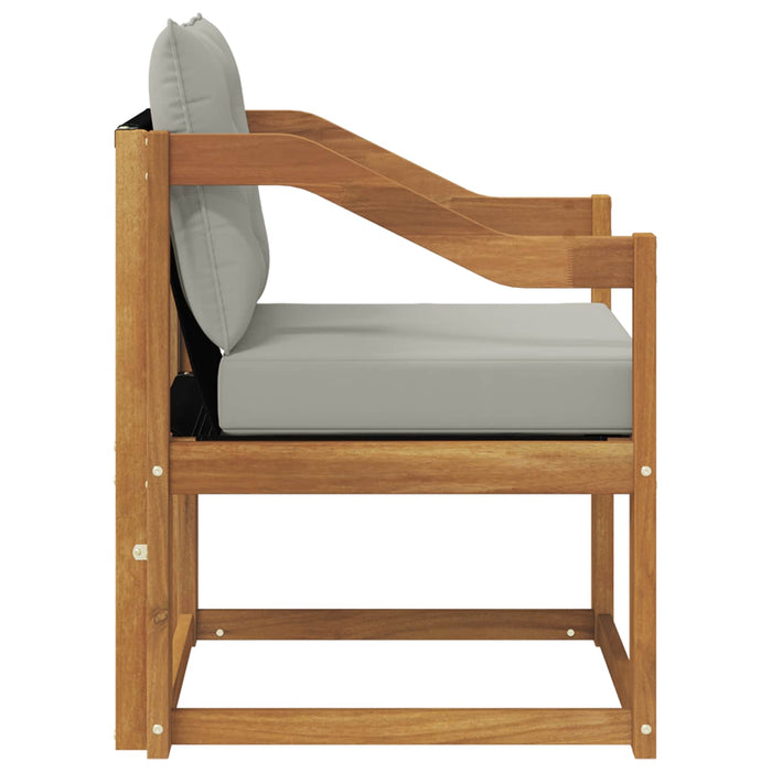 Canapea de exterior Lemn Solid de Acacia Gri natural și deschis - WALTI WALTI