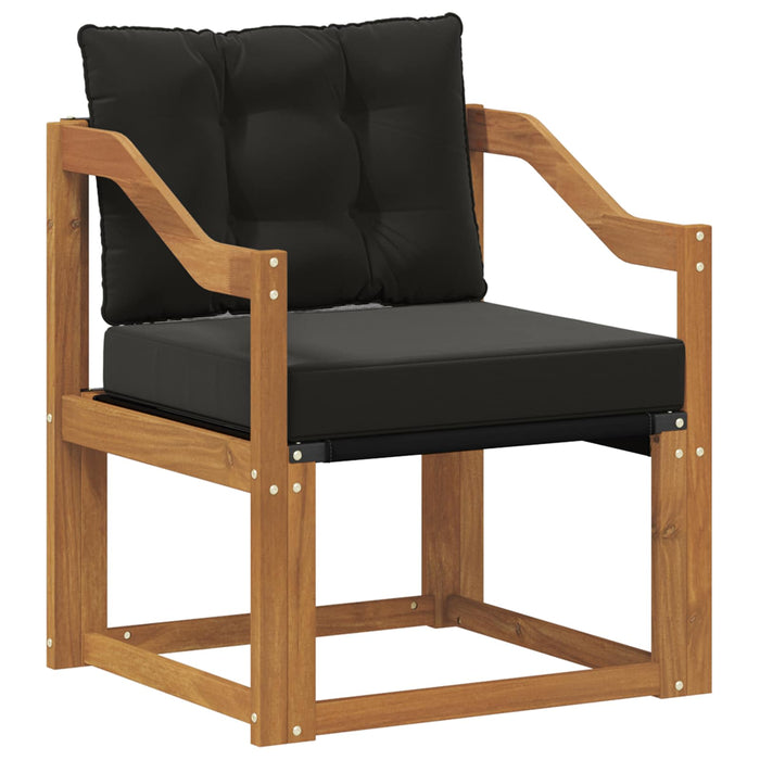2 Bucată Canapea de exterior Lemn Solid de Acacia natural - WALTI WALTI