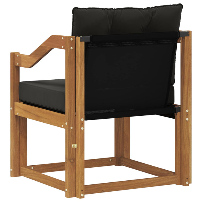 2 Bucată Canapea de exterior Lemn Solid de Acacia natural - WALTI WALTI