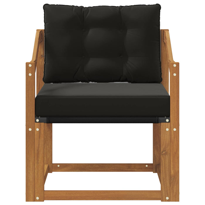2 Bucată Canapea de exterior Lemn Solid de Acacia natural - WALTI WALTI