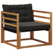 Set de canapele de exterior Lemn solid de Acacia și Textilene - WALTI WALTI