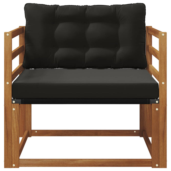 Set de canapele de exterior Lemn solid de Acacia și Textilene - WALTI WALTI