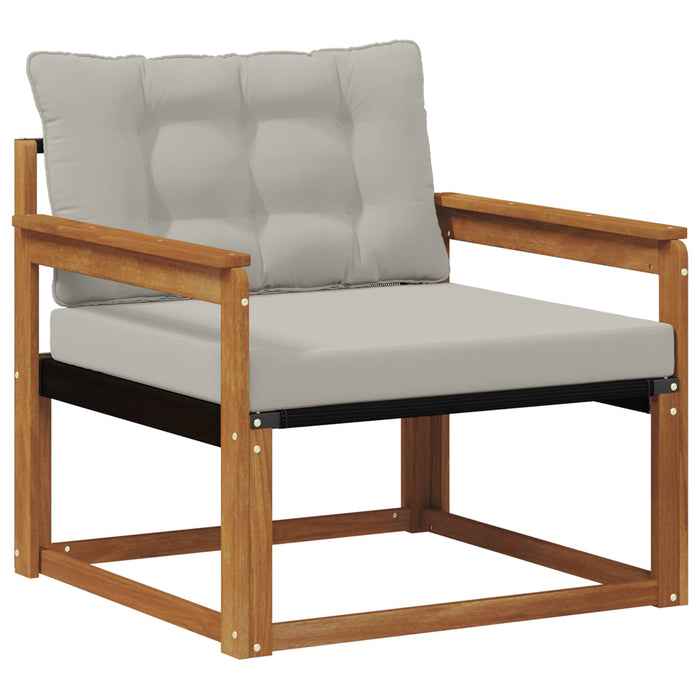 Set de canapele de exterior Lemn solid de Acacia și Textilene - WALTI WALTI