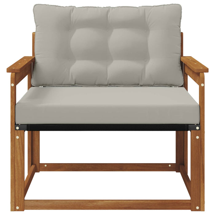 Set de canapele de exterior Lemn solid de Acacia și Textilene - WALTI WALTI