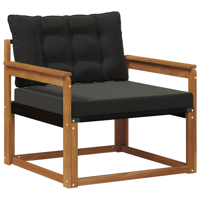 Set de canapele de exterior Lemn solid de Acacia și Textilene - WALTI WALTI