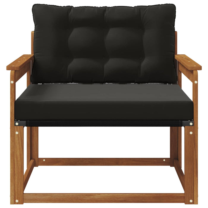 Set de canapele de exterior Lemn solid de Acacia și Textilene - WALTI WALTI