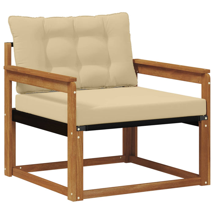 Set de canapele de exterior Lemn solid de Acacia și Textilene - WALTI WALTI
