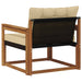 Set de canapele de exterior Lemn solid de Acacia și Textilene - WALTI WALTI