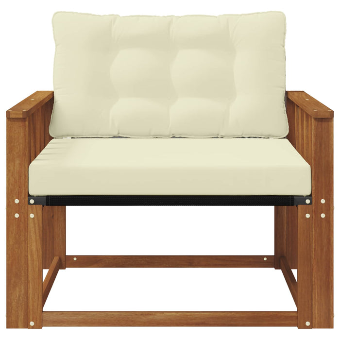 Set de canapele de exterior Lemn solid de Acacia și Textilene - WALTI WALTI