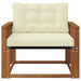 Set de canapele de exterior Lemn solid de Acacia și Textilene - WALTI WALTI