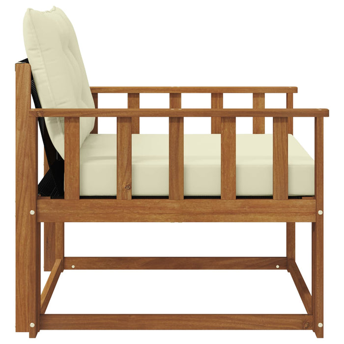 Set de canapele de exterior Lemn solid de Acacia și Textilene - WALTI WALTI
