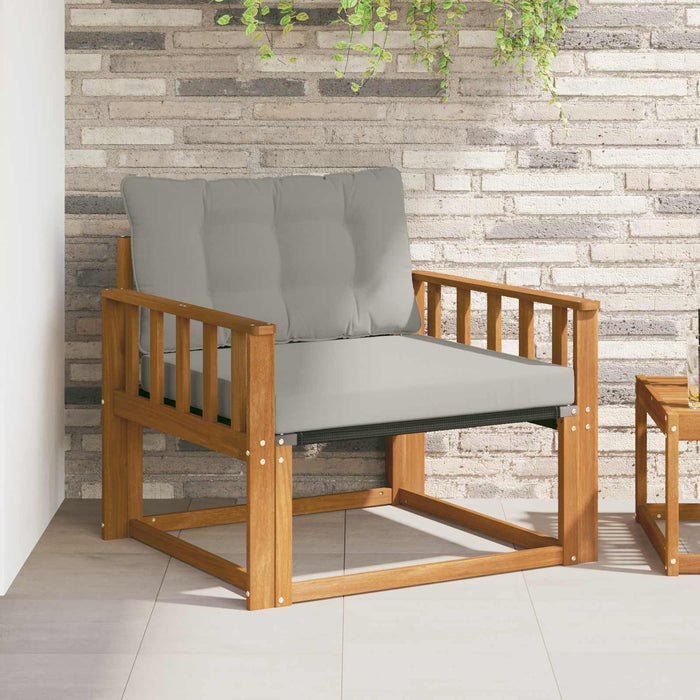 Set de canapele de exterior Lemn solid de Acacia și Textilene - WALTI WALTI