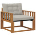 Set de canapele de exterior Lemn solid de Acacia și Textilene - WALTI WALTI
