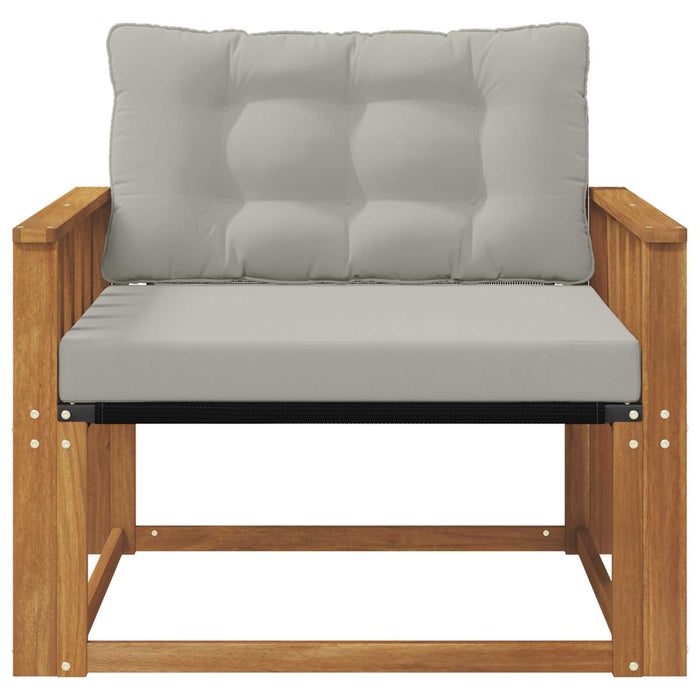 Set de canapele de exterior Lemn solid de Acacia și Textilene - WALTI WALTI