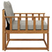 Set de canapele de exterior Lemn solid de Acacia și Textilene - WALTI WALTI