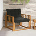 Set de canapele de exterior Lemn solid de Acacia și Textilene - WALTI WALTI