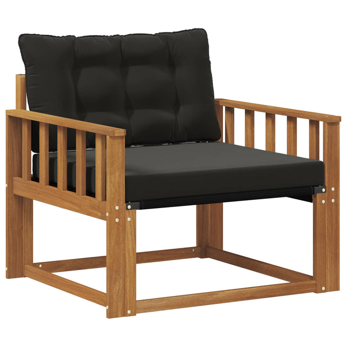 Set de canapele de exterior Lemn solid de Acacia și Textilene - WALTI WALTI