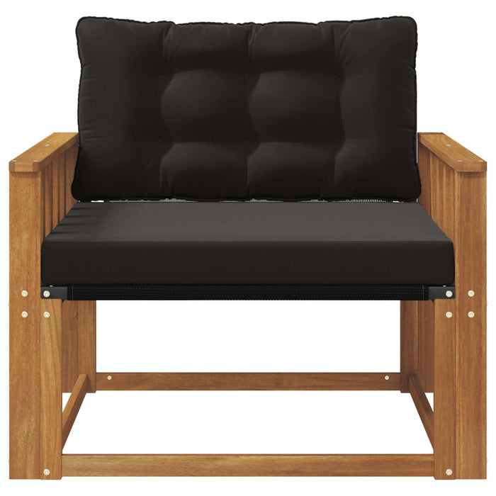 Set de canapele de exterior Lemn solid de Acacia și Textilene - WALTI WALTI