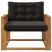 Set de canapele de exterior Lemn solid de Acacia și Textilene - WALTI WALTI