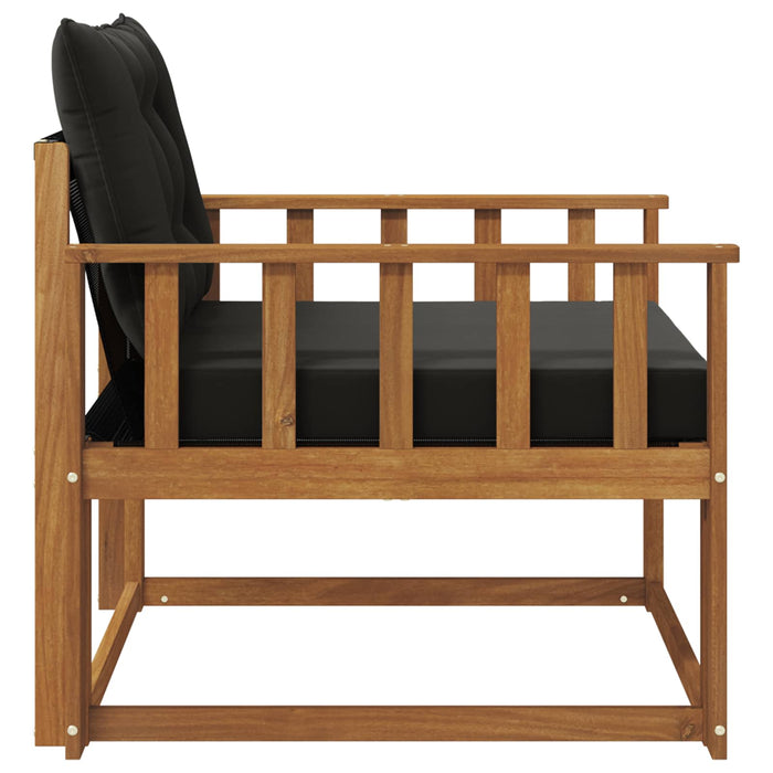 Set de canapele de exterior Lemn solid de Acacia și Textilene - WALTI WALTI