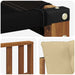 Set de canapele de exterior Lemn solid de Acacia și Textilene - WALTI WALTI