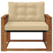 Set de canapele de exterior Lemn solid de Acacia și Textilene - WALTI WALTI