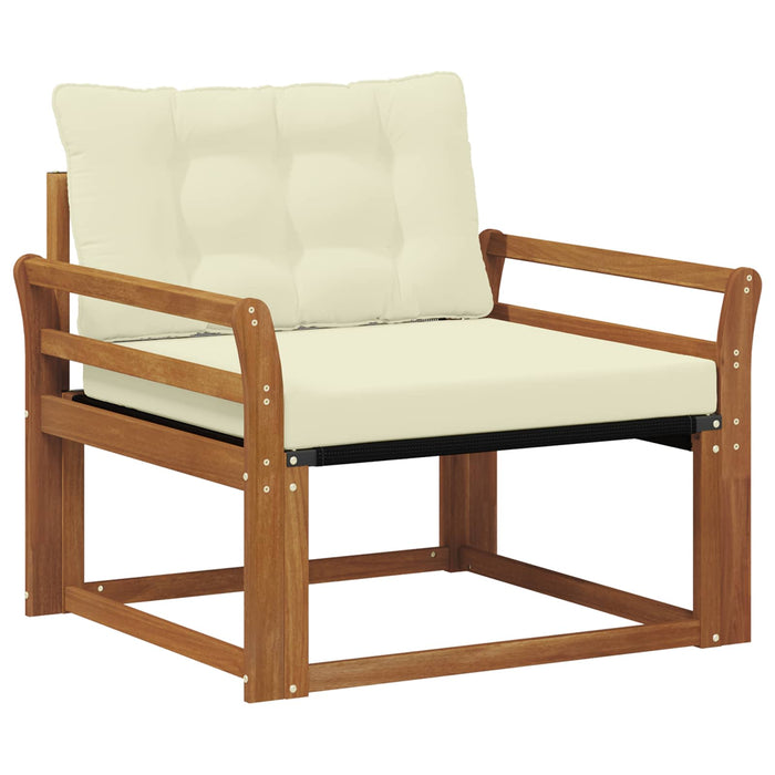 Set de canapele de exterior Lemn solid de Acacia și Textilene - WALTI WALTI