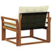 Set de canapele de exterior Lemn solid de Acacia și Textilene - WALTI WALTI
