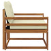 Set de canapele de exterior Lemn solid de Acacia și Textilene - WALTI WALTI