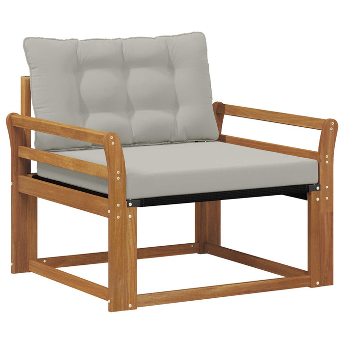 Set de canapele de exterior Lemn solid de Acacia și Textilene - WALTI WALTI