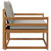 Set de canapele de exterior Lemn solid de Acacia și Textilene - WALTI WALTI