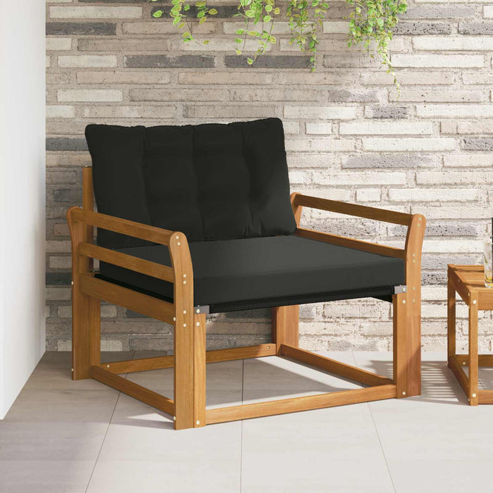 Set de canapele de exterior Lemn solid de Acacia și Textilene - WALTI WALTI