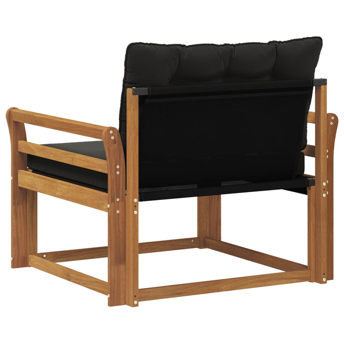 Set de canapele de exterior Lemn solid de Acacia și Textilene - WALTI WALTI