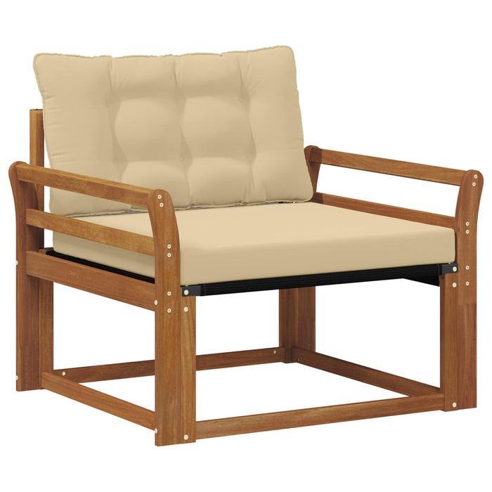 Set de canapele de exterior Lemn solid de Acacia și Textilene - WALTI WALTI