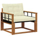 Set de canapele de exterior Lemn solid de Acacia și Textilene - WALTI WALTI