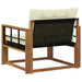 Set de canapele de exterior Lemn solid de Acacia și Textilene - WALTI WALTI