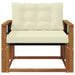 Set de canapele de exterior Lemn solid de Acacia și Textilene - WALTI WALTI
