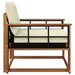 Set de canapele de exterior Lemn solid de Acacia și Textilene - WALTI WALTI