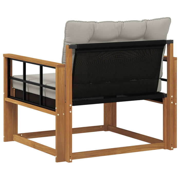 Set de canapele de exterior Lemn solid de Acacia și Textilene - WALTI WALTI
