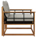 Set de canapele de exterior Lemn solid de Acacia și Textilene - WALTI WALTI