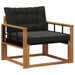 Set de canapele de exterior Lemn solid de Acacia și Textilene - WALTI WALTI
