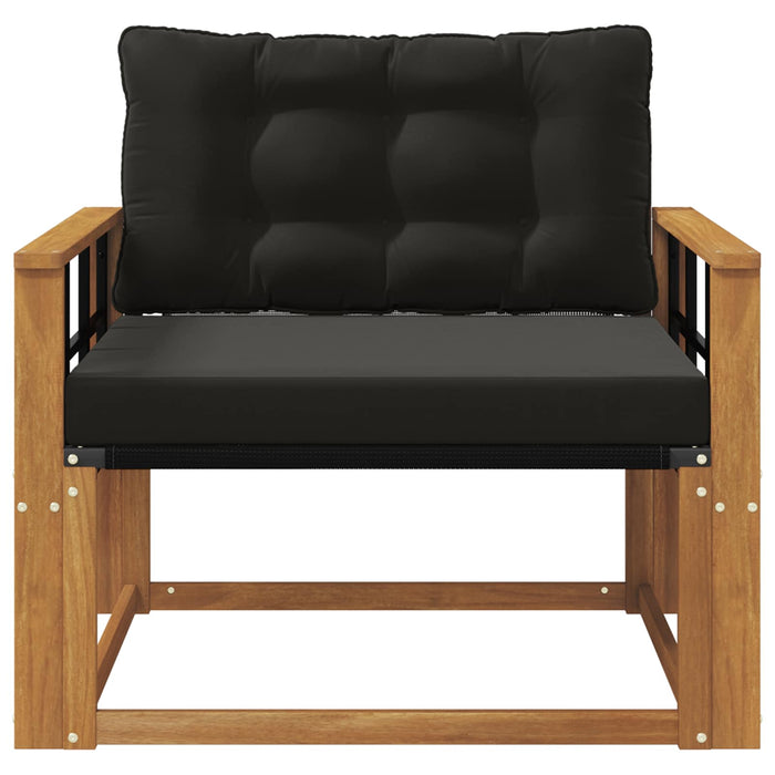 Set de canapele de exterior Lemn solid de Acacia și Textilene - WALTI WALTI