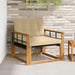Set de canapele de exterior Lemn solid de Acacia și Textilene - WALTI WALTI