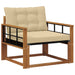 Set de canapele de exterior Lemn solid de Acacia și Textilene - WALTI WALTI