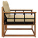 Set de canapele de exterior Lemn solid de Acacia și Textilene - WALTI WALTI
