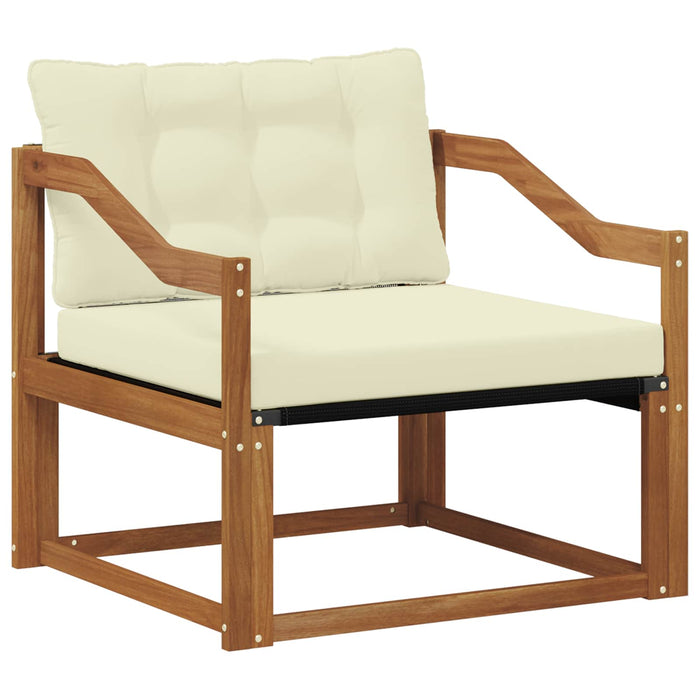 Set de canapele de exterior Lemn solid de Acacia și Textilene - WALTI WALTI