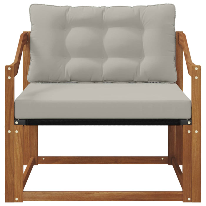 Set de canapele de exterior Lemn solid de Acacia și Textilene - WALTI WALTI